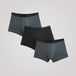 TENA Men 3er-Pack schützende Boxershorts, zwei graue, eine schwarze.